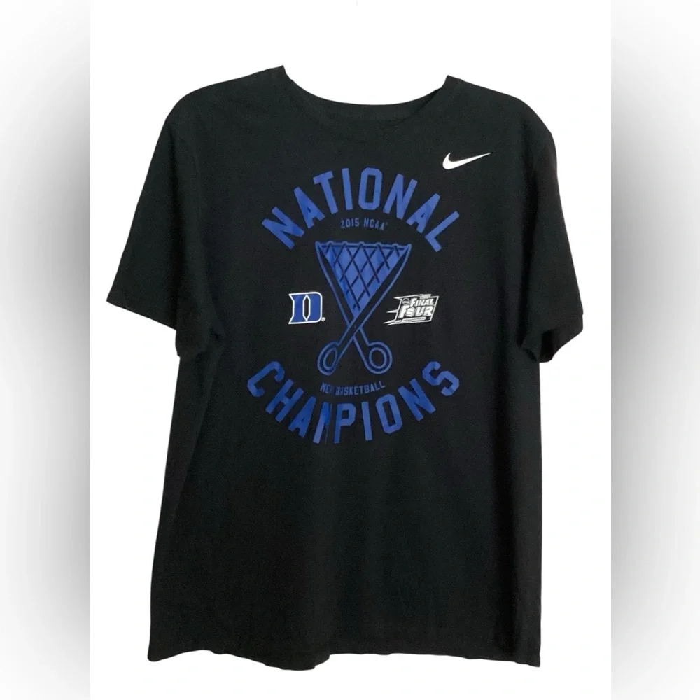Duke 2015 National Championship ss crewneck Collectible T-shirt. XXL